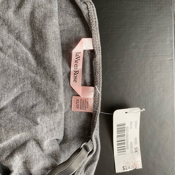 la vie en rose cropped pj top - Picture 2 of 4